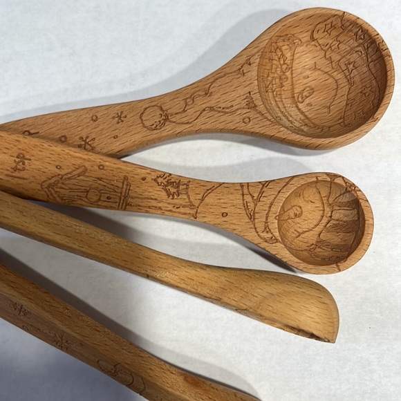 GANZ Wood Measuring Spoon Set - Picture 3 of 5